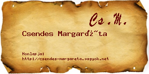 Csendes Margaréta névjegykártya